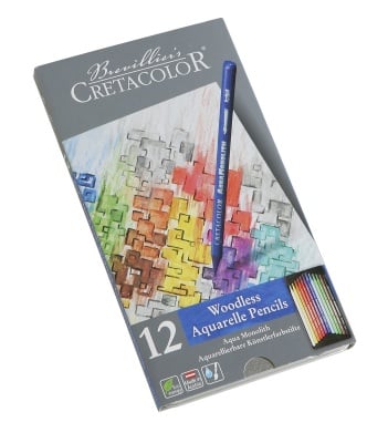 Комплект сърцевини CretaColor, AQUA MONOLITH, 12 цвята