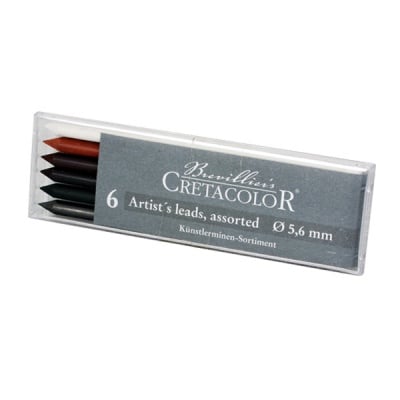 Комплект сърцевини CretaColor, Artists' Leads, 6бр.
