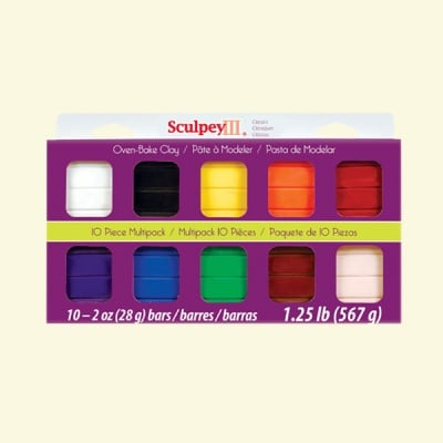 Комплект Sculpey III класически, 10 цвята x 57 g