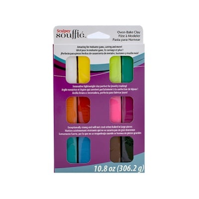 Комплект Sculpey Souffle Multipack, 12 цвята x 25g