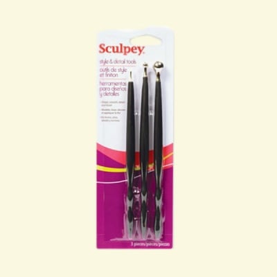 Комплект стилизиращи инструменти  за глина Sculpey, 3 бр.