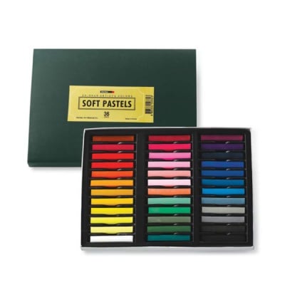 Комплект сух пастел, LARGE, 36 бр.