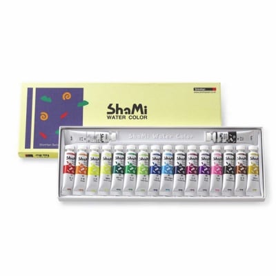 Комплект водни бои SHAMI WATER, 10 ml, 18 цв.