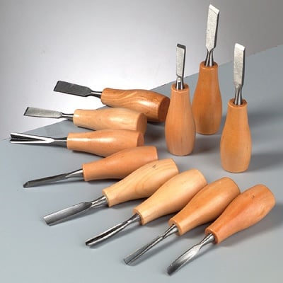 Комплект за дърворезба, 11 части, 14 cm