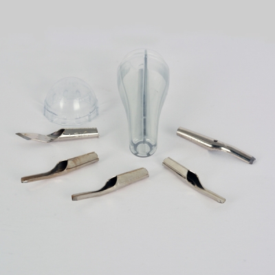 Комплект за инструменти за линогравюра ABIG, PVC държач, 6 ч.