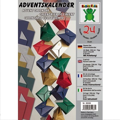 Комплект за оригами, AdVentskalender, A4, 24 л.
