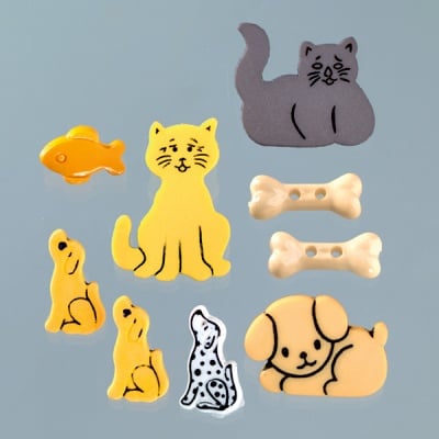 Копчета, приятели, 9бр, разноцветни