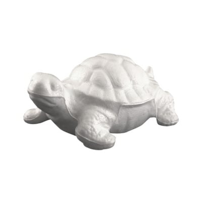 Костенурка от стиропор, бял, H 180 mm