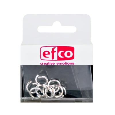 Кръгла халка, ф 10 mm, 10 броя, сребриста