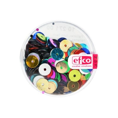 Кръгли пайети, плоски, ф 6 mm, ~ 500 бр.