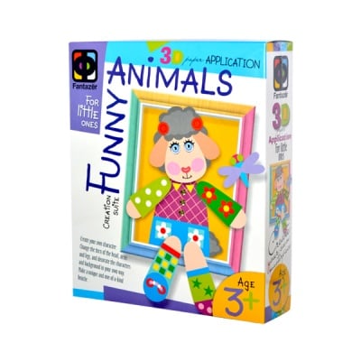 Креативен комплект апликация с рамка №5 Lamb