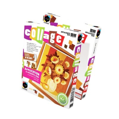 Креативен комплект за колаж по техниката маркетри Collage «The Flowers»
