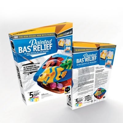 Креативен комплект Painted bas-relief «Fish-parrots»