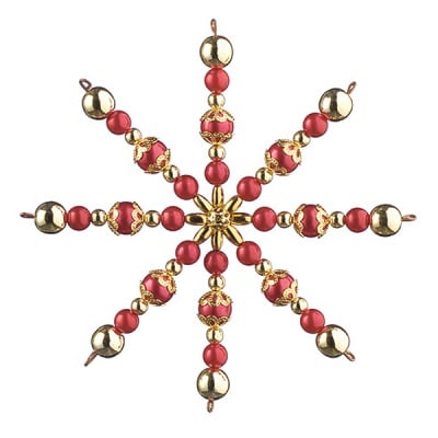 Креативен комплект Pearl Star Craft Kit, Ø 10 cm, 1 брой, златни /червени
