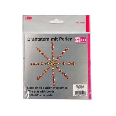 Креативен комплект Pearl Star Craft Kit, Ø 15 cm, 1 брой, златни/ червени