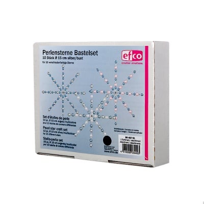 Креативен комплект Pearl Star Craft Kit, Ø 15 cm, 10 броя, сребърни / разноцветни