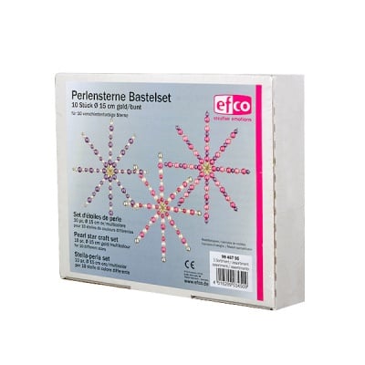 Креативен комплект Pearl Star Craft Kit, Ø 15 cm, 10 броя, златни / разноцветни