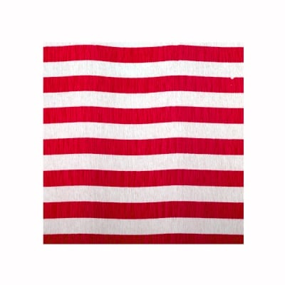 Креп-хартия, 35 g/m2, 50 x 250 cm, 1 ролка, рае бяло/ червено