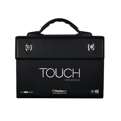 Кутия за маркери TOUCH TWIN, 48 маркера, празна