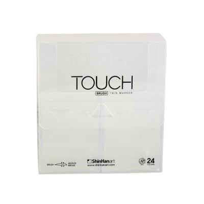 Кутия за маркери TOUCH TWIN BRUSH, 24 маркера, празна