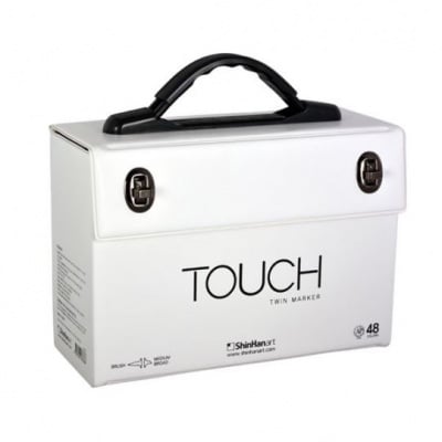 Кутия за маркери TOUCH TWIN BRUSH, 48 маркера, празна