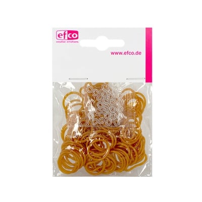 Ластички за плетене на гривни Rubber Loops, 100 бр., златни