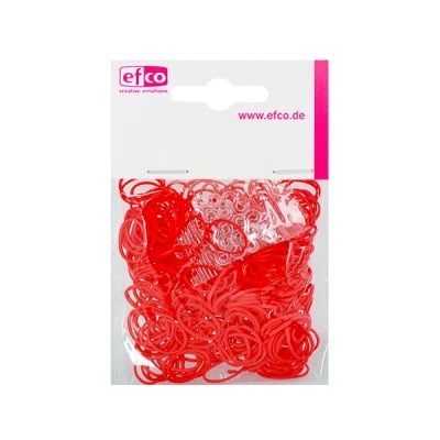 Ластички за плетене на гривни Rubber Loops, 300 бр., червени