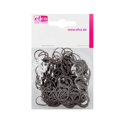 Ластички за плетене на гривни Rubber Loops, 300 бр., сиви