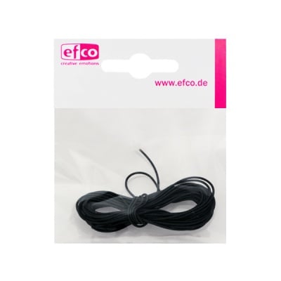 Ластик, ф 0,9 mm, 3 m, черен