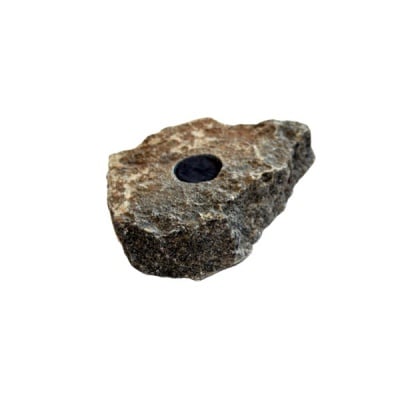 Magnetstein Rohstein mit Magnet braun-grun