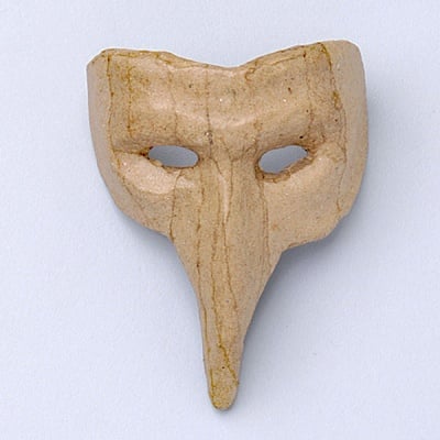 Маска от папие маше, птица, 6,5 x 7,5 x 3,5 cm