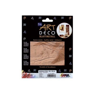 Метални листи ART Deco, 140 х 140 mm, 6л, мед