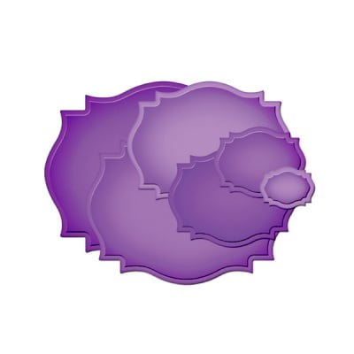 Метални шаблони за изрязване на хартия „Nestabilities“, ~ 2,7 x 2,1 - 10,9 x 8,5 cm