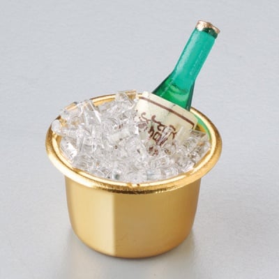 Шампанско в купа с лед - миниатюра, 3,5 см