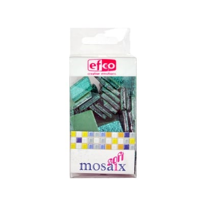 Мозаечни плочки Glitter, стъкло, 20x20x4 mm, 40 бр.