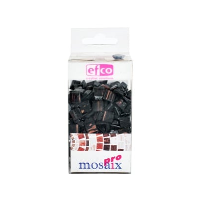 Мозаечни плочки GoldLine, стъкло, 25x5 mm, 300 бр., черни