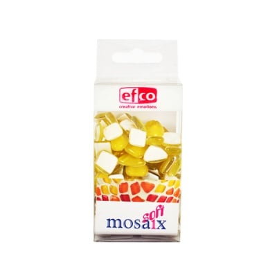 Мозаечни плочки MosaixSoft, стъкло, 25x5 mm, 140 бр., жълти