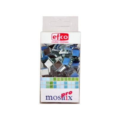 Мозаечни плочки огледални, стъкло 10 x 10 x 3 mm, 300 бр.