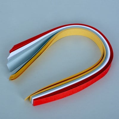 Набор ленти за празнични звезди, 130 g/m2, 1,5 x 45 cm, 80 л., разноцветни