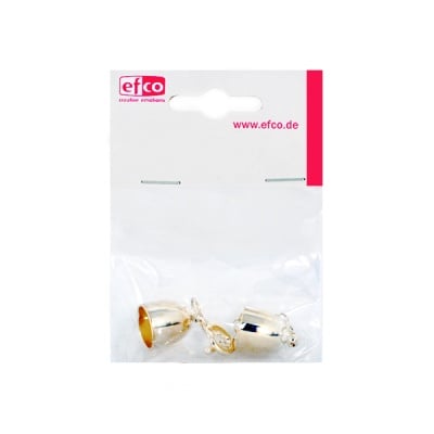 Накрайници със синджирче за регулиране, ф 10 mm, 1 брой, сребристи