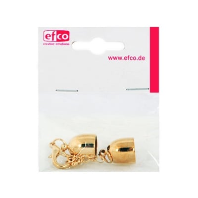 Накрайници със синджирче за регулиране, ф 12 mm, 1 брой, златисти