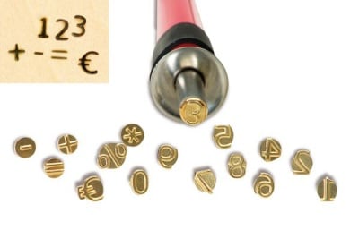 Накрайник за пирограф-поялник, Цифри, 16 части