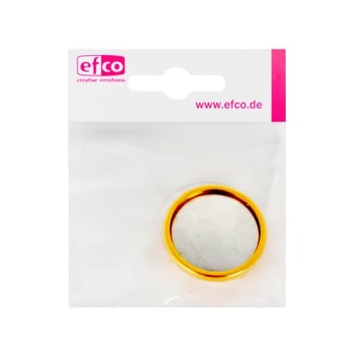 Основа за брошка, кръгла, ф 28 mm, позлатена