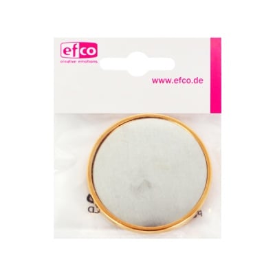 Основа за брошка, кръгла, ф 49 mm, позлатена