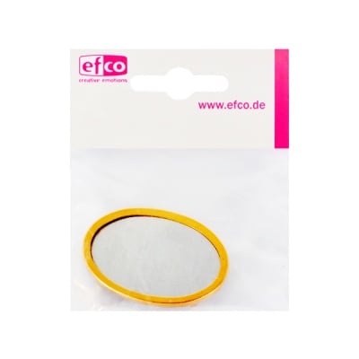 Основа за брошка, овал, 45 x 30 mm, позлатена