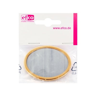 Основа за брошка, овал, 54 x 40 mm, позлатена