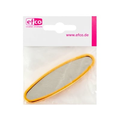 Основа за брошка, овал, 68 x 24 mm, позлатена