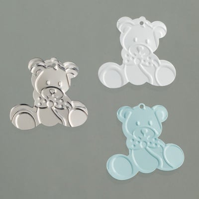 Пайети, Baby Barchen, 20 mm, 500 бр., светлосини, сребристи, бели