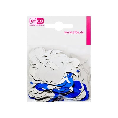 Пайети, кит, риба, 3 g, синьо / сребро