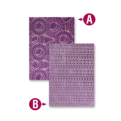 Папка за релеф върху хартия, „Цветна забава“, ~ 12,7x17,8 cm